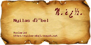 Nyilas Ábel névjegykártya